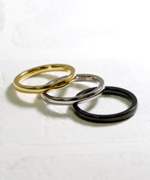 【YArKA/ヤーカ】stainless series simple2mm ring/ステンレスシンプル2ミリリング