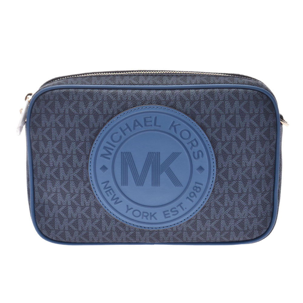 Michael Kors マイケルコース  青 ゴールド金具 レディース ショルダーバッグ 35F9GF0C3B