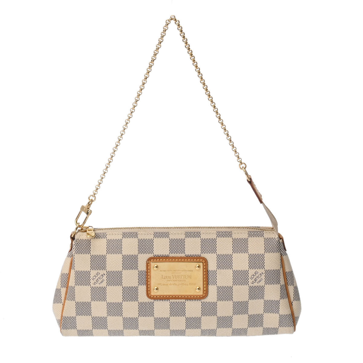 LOUIS VUITTON ルイヴィトン エヴァ ホワイト N55214 レディース ダミエアズールキャンバス ショルダーバッグ Bランク 中古 