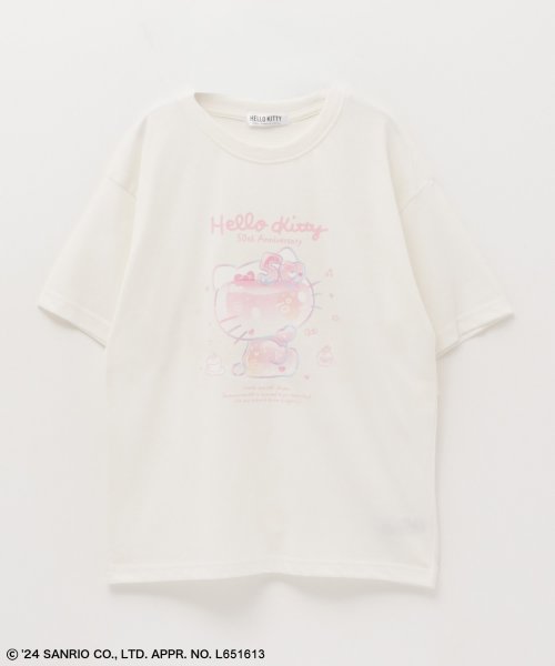 サンリオキャラクターズ ハローキティー 転写プリントＴシャツ 335207203－A