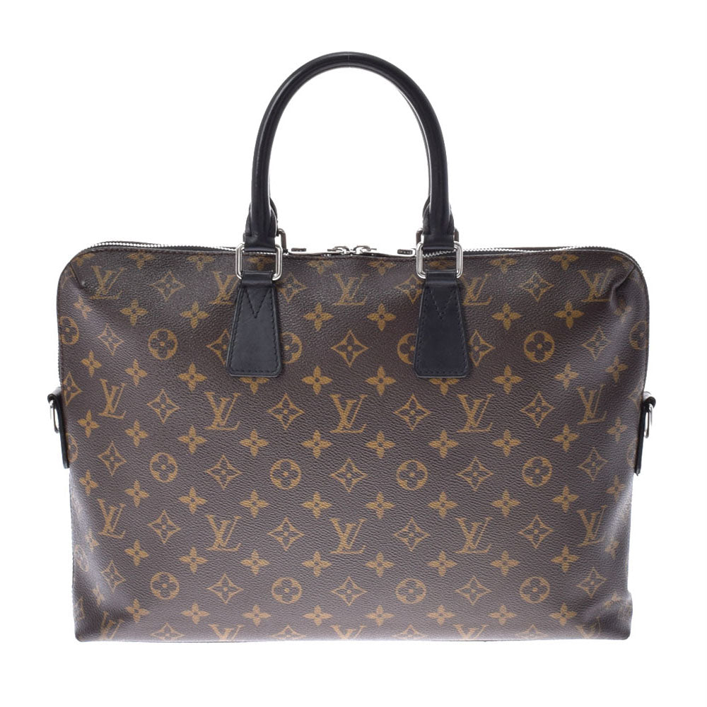 LOUIS VUITTON ルイヴィトン マカサー PDJ  ブラウン M40868 メンズ モノグラムキャンバス 2WAYバッグ ABランク 中古 