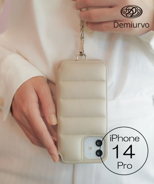 【Demiu / デミュ】BALLON iPhone14Pro iPhoneケース アイフォンケース 本革 リアルレザー ストラップ付