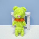 【amigurumi】カラフルミニあみぐるみくま♡イエローグリーン