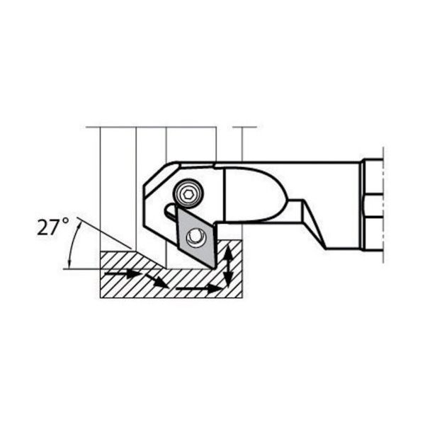 京セラ 引き加工用ボーリングバー SーPDZN S25R-PDZNL15-32 1個 551-6811（直送品）