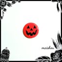 ハロウィンおばけかぼちゃ マグネット or ブローチ