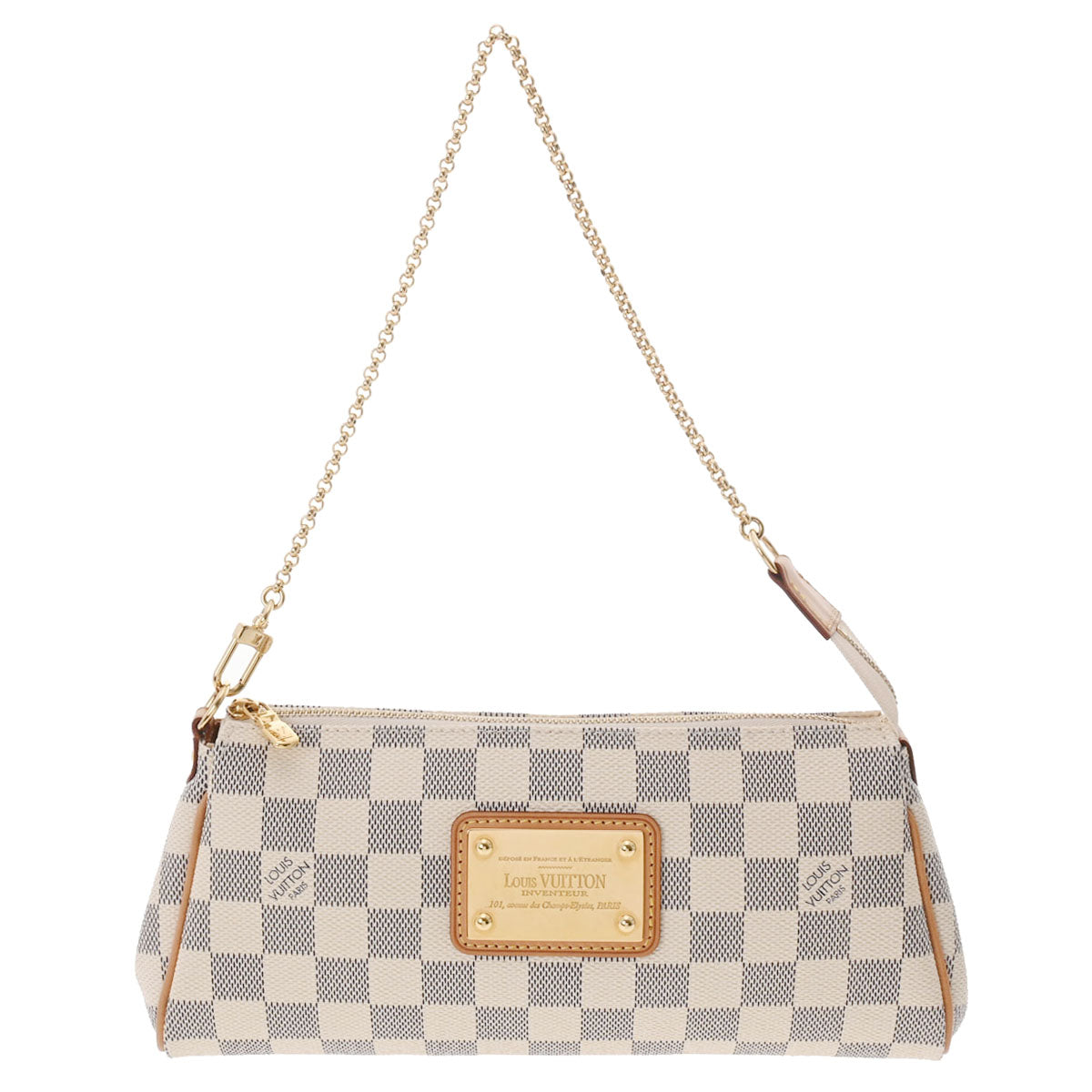 LOUIS VUITTON ルイヴィトン エヴァ ブラウン N55214 レディース ダミエアズールキャンバス ショルダーバッグ Aランク 中古 