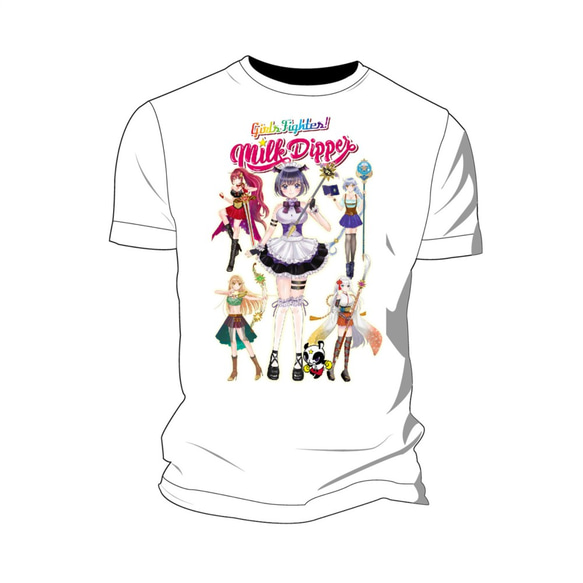 Milk Dipper ミルクディッパー Tシャツ 半袖  メンズ レディース アニメ ファイター 【AYA】