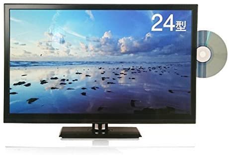 レボリューション 24型DVDプレーヤー内蔵 地上波液晶テレビ ZM-24DVTB【中古品】