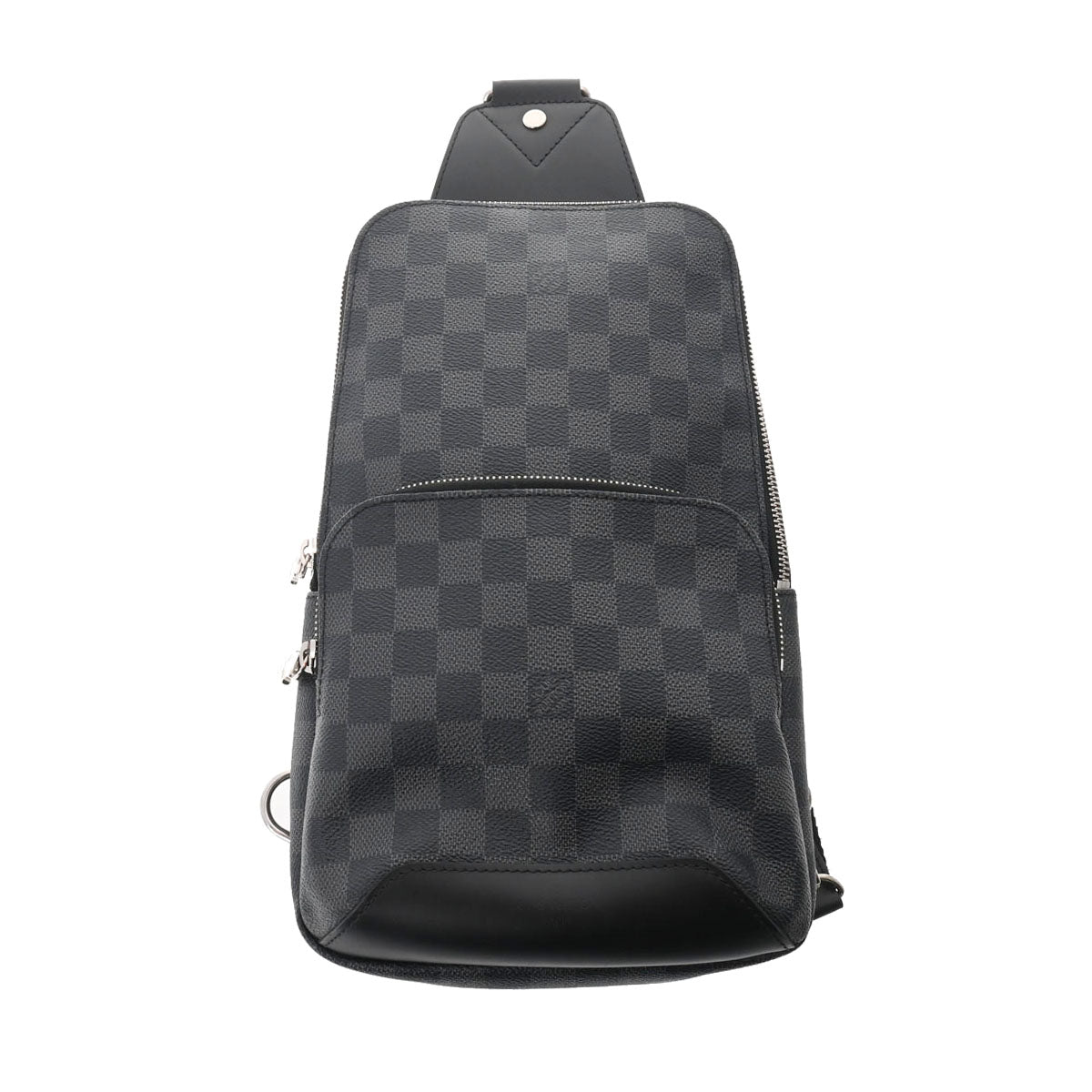 LOUIS VUITTON ルイヴィトン ダミエグラフィット アヴェニュースリングバッグ ブラック N41719 メンズ ダミエグラフィットキャンバス ボディバッグ Aランク 中古 