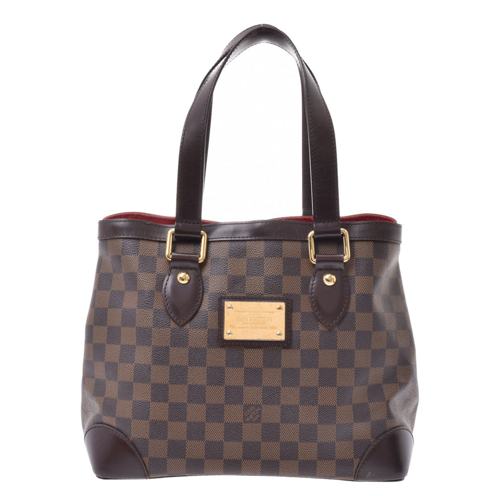 LOUIS VUITTON ルイヴィトン ダミエ ハムステッドPM ブラウン N51205 レディース ダミエキャンバス ハンドバッグ Bランク 中古 