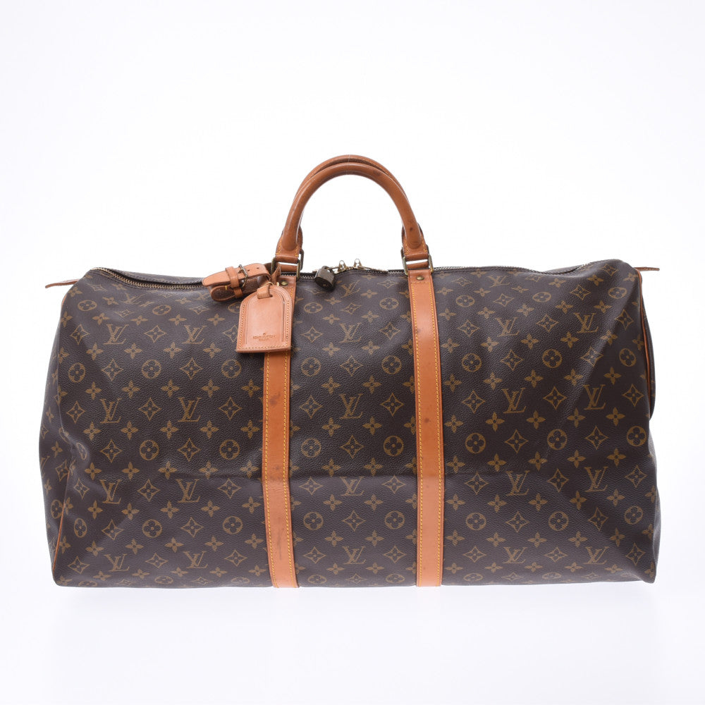 LOUIS VUITTON ルイヴィトン モノグラム キーポル60 キーポル60 ブラウン M41422 ユニセックス モノグラムキャンバス ボストンバッグ Bランク 中古 