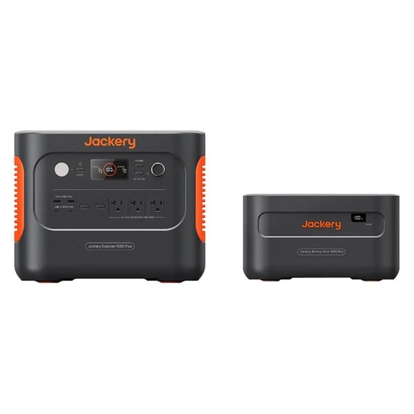 Jackery 1000 Plus ポータブル電源+拡張バッテリー×1台セット JE-1000C+JBP-1000A 1セット（直送品）