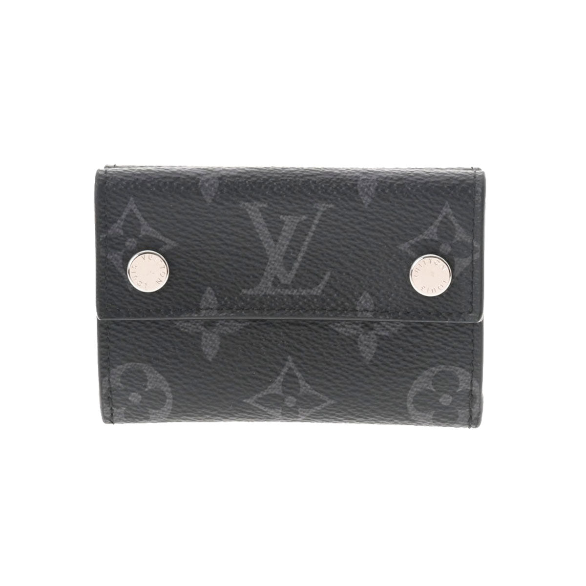 LOUIS VUITTON ルイヴィトン モノグラム エクリプス ディスカバリー コンパクトウォレット ブラック M67630 メンズ モノグラムエクリプス 三つ折り財布 ABランク 中古 