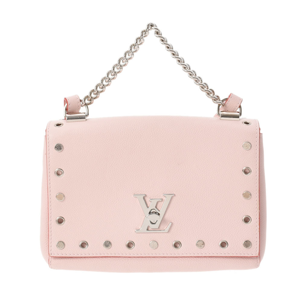 LOUIS VUITTON ルイヴィトン ロックミー 2 BB ピンク M53508 レディース レザー ショルダーバッグ Aランク 中古 