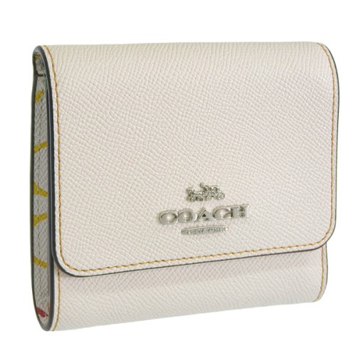 COACH コーチ SMALL TRIFOLD WALLET RAINBOW SIGNATURE レインボー シグネチャー 三つ折り 財布