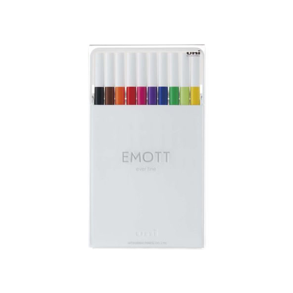 三菱鉛筆 EMOTT(エモット) 10色セット NO.1 FCC1871-PEMSY10C.NO1