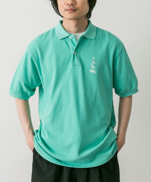 Mountain Research×SCYE BASICS　Cotton Pique Polo Sh