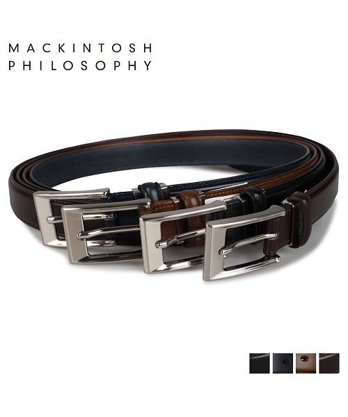 マッキントッシュ フィロソフィー MACKINTOSH PHILOSOPHY ベルト レザーベルト メンズ LEATHER BELT ブラック ネイビー ブラウ