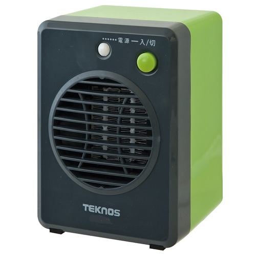 千住 TS311 ミニセラミックファンヒーター 300W TEKNOS グリーン