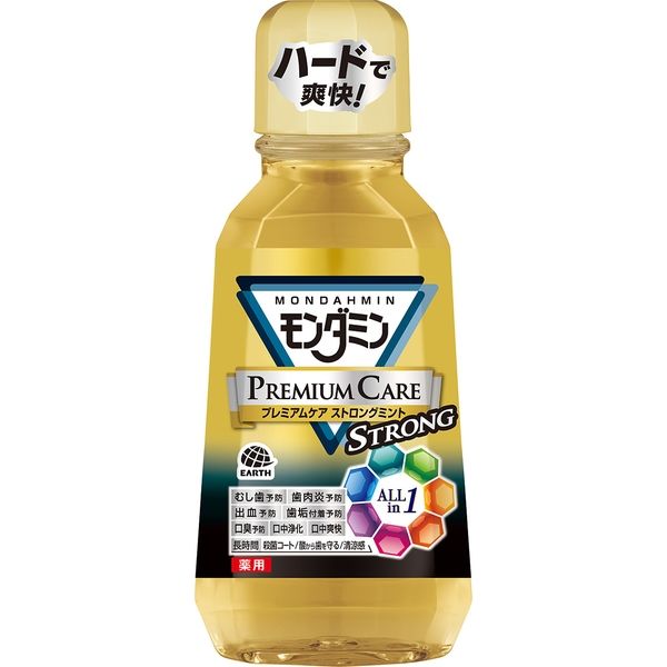 アース製薬 モンダミン プレミアムケア ストロングミント 4901080519719 380ML×12点セット（直送品）