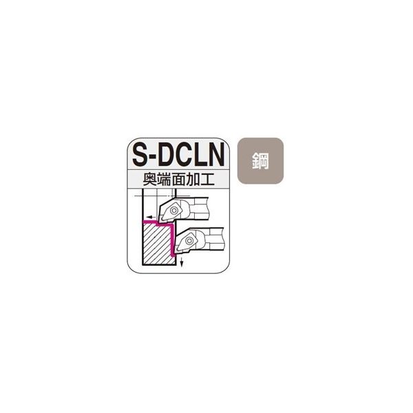 住友電工ハードメタル　SEC-ボーリングバイト　S-DCLN　奥端面加工用