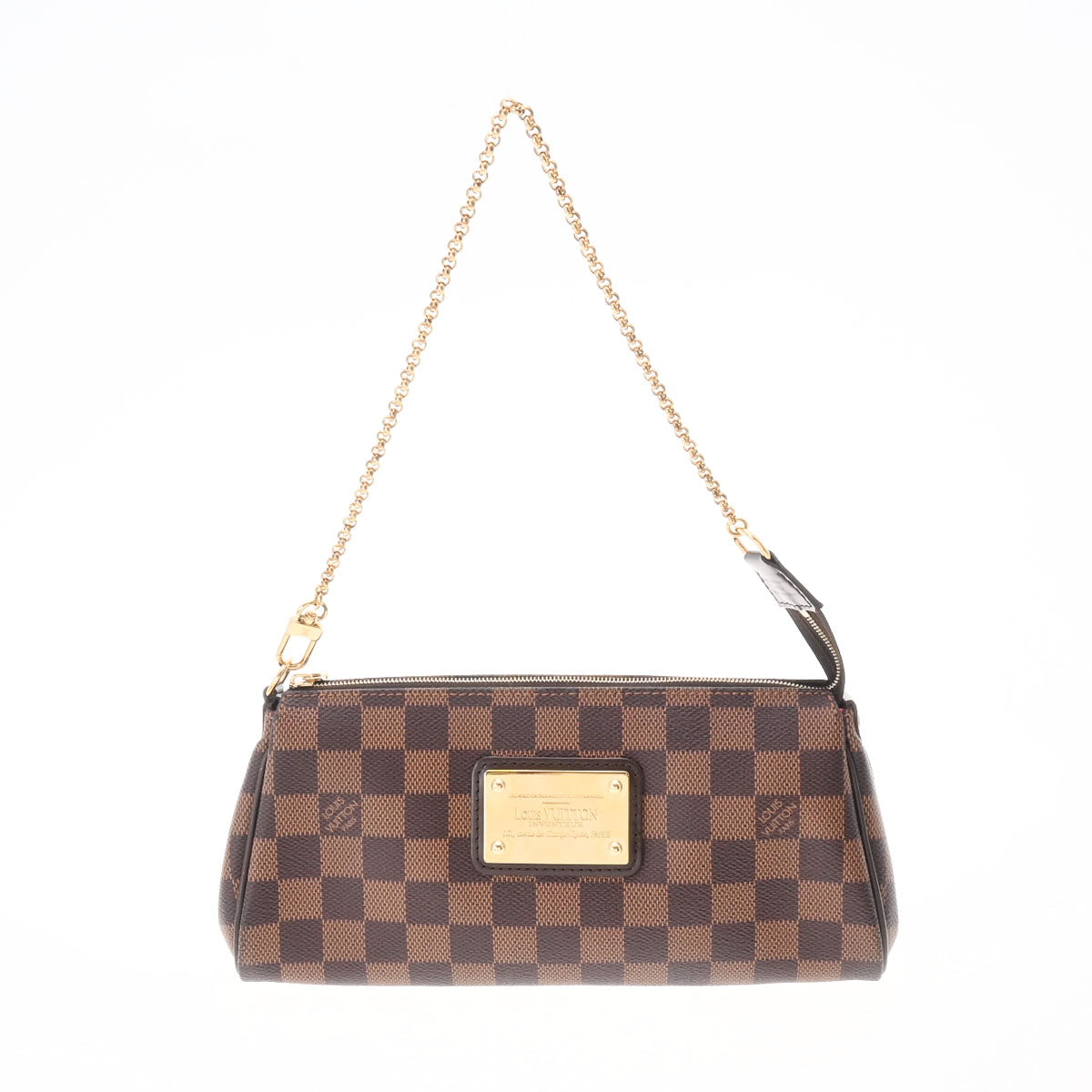 LOUIS VUITTON ルイヴィトン ダミエ エヴァ ブラウン N55213 レディース ダミエキャンバス ショルダーバッグ ABランク 中古 