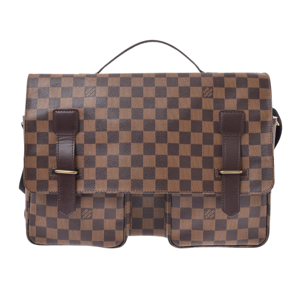 【2025カレンダーの人気アイテム】 LOUIS VUITTON ルイヴィトン ダミエ ブロードウェイ ブラウン N42270 ユニセックス ダミエキャンバス ショルダーバッグ ABランク 中古 