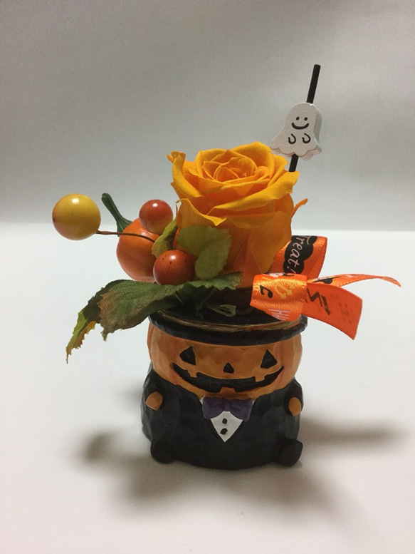 かぼちゃの紳士のハロウィンアレンジ