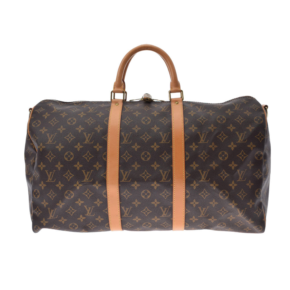 LOUIS VUITTON ルイヴィトン モノグラム キーポルバンドリエール 50 ブラウン M41416  ユニセックス モノグラムキャンバス ボストンバッグ ABランク 中古 