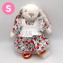 JELLYCAT ジェリーキャット バシュフル Sサイズ用 花柄 白 ホワイト レース エプロン ワンピース 着せ替え 洋服 コスチューム