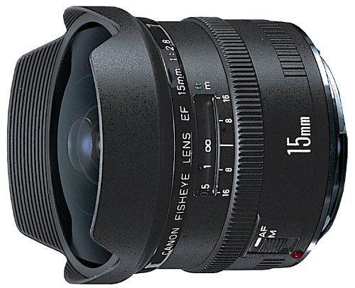 Canon EFレンズ EF15mm F2.8 フィッシュアイ 単焦点レンズ 超広角【中古品】