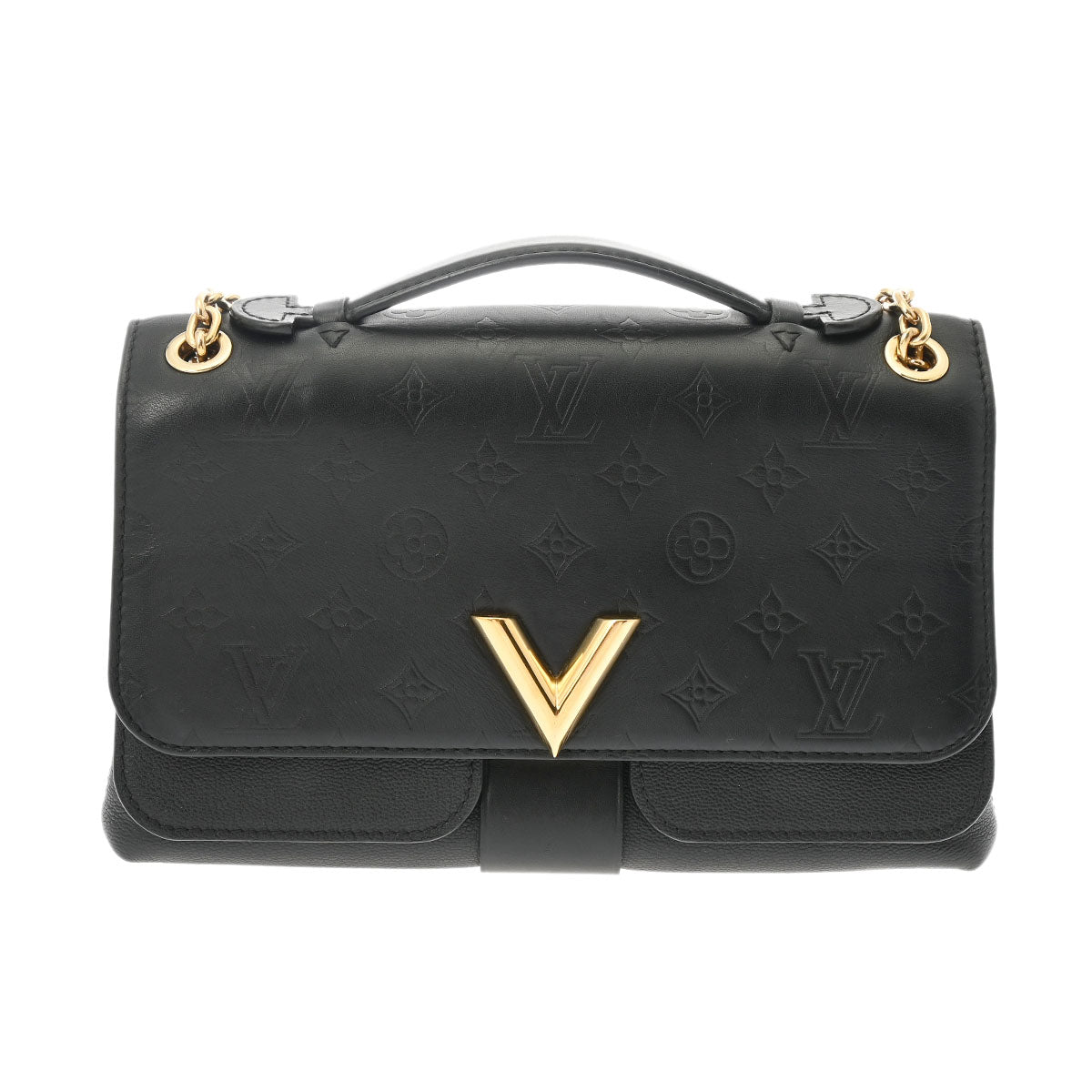 LOUIS VUITTON ルイヴィトン ヴェリー チェーンバッグ ノワール M42899 レディース レザー ショルダーバッグ ABランク 中古 