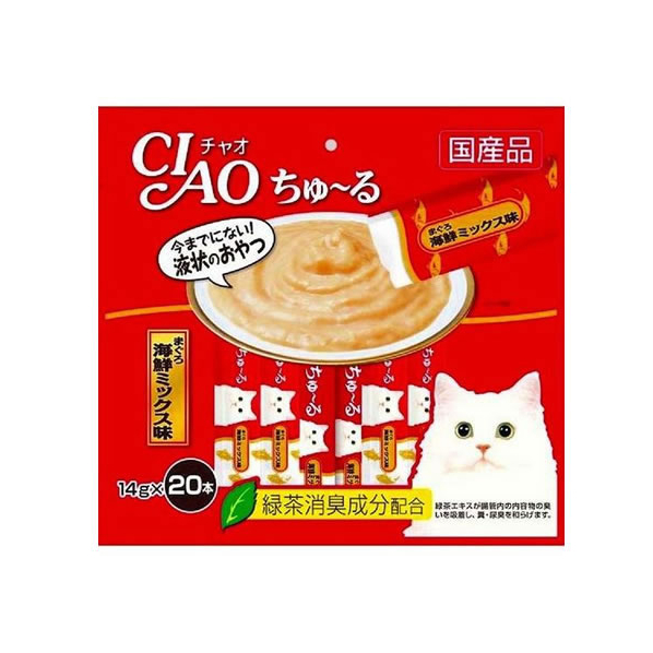 いなば CHAO ちゅーる まぐろ 海鮮ミックス 20本 F337455-SC127