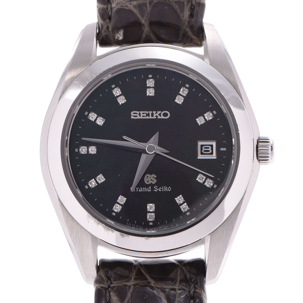 SEIKO セイコー グランドセイコー 22Pダイヤ STGF097 レディース SS/革 腕時計 クオーツ シェル文字盤 ABランク 中古 