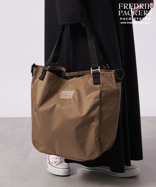 通勤通学に！A4収納可【FREDRIK PACKERS / フレドリックパッカーズ】2WAY トートバッグ 210D + 600D MISSION TOTE S