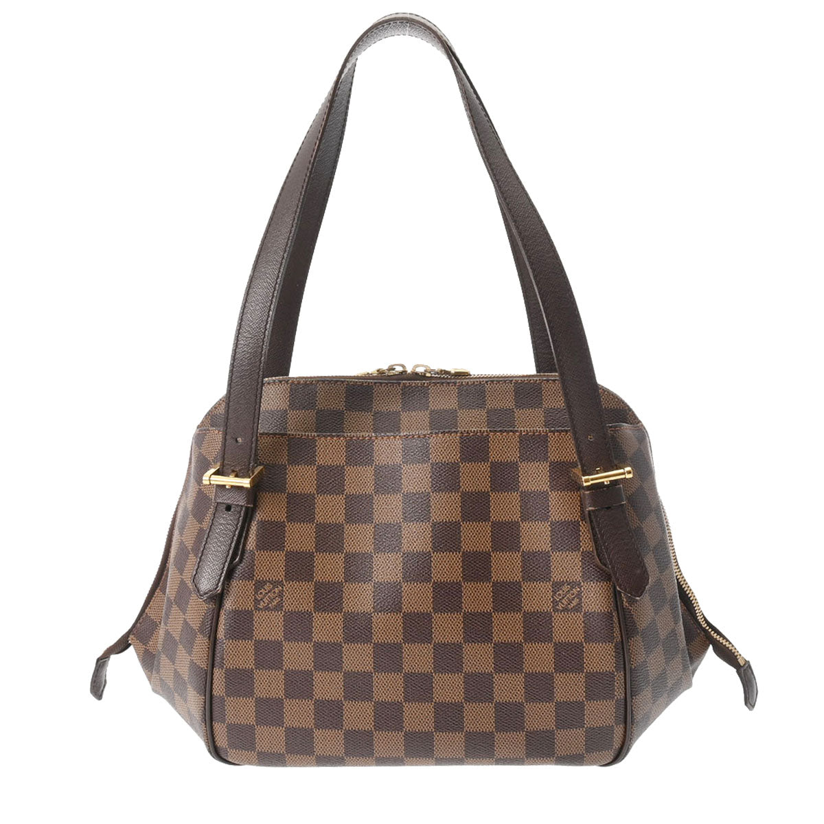 LOUIS VUITTON ルイヴィトン ダミエ べレム MM ブラウン N51174 レディース ダミエキャンバス ハンドバッグ Bランク 中古 