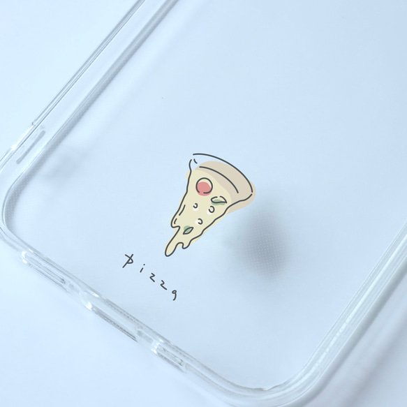 ピザ　pizza/mplant　スマホケース　iPhoneケース　クリアケース　ソフトケース シンプル