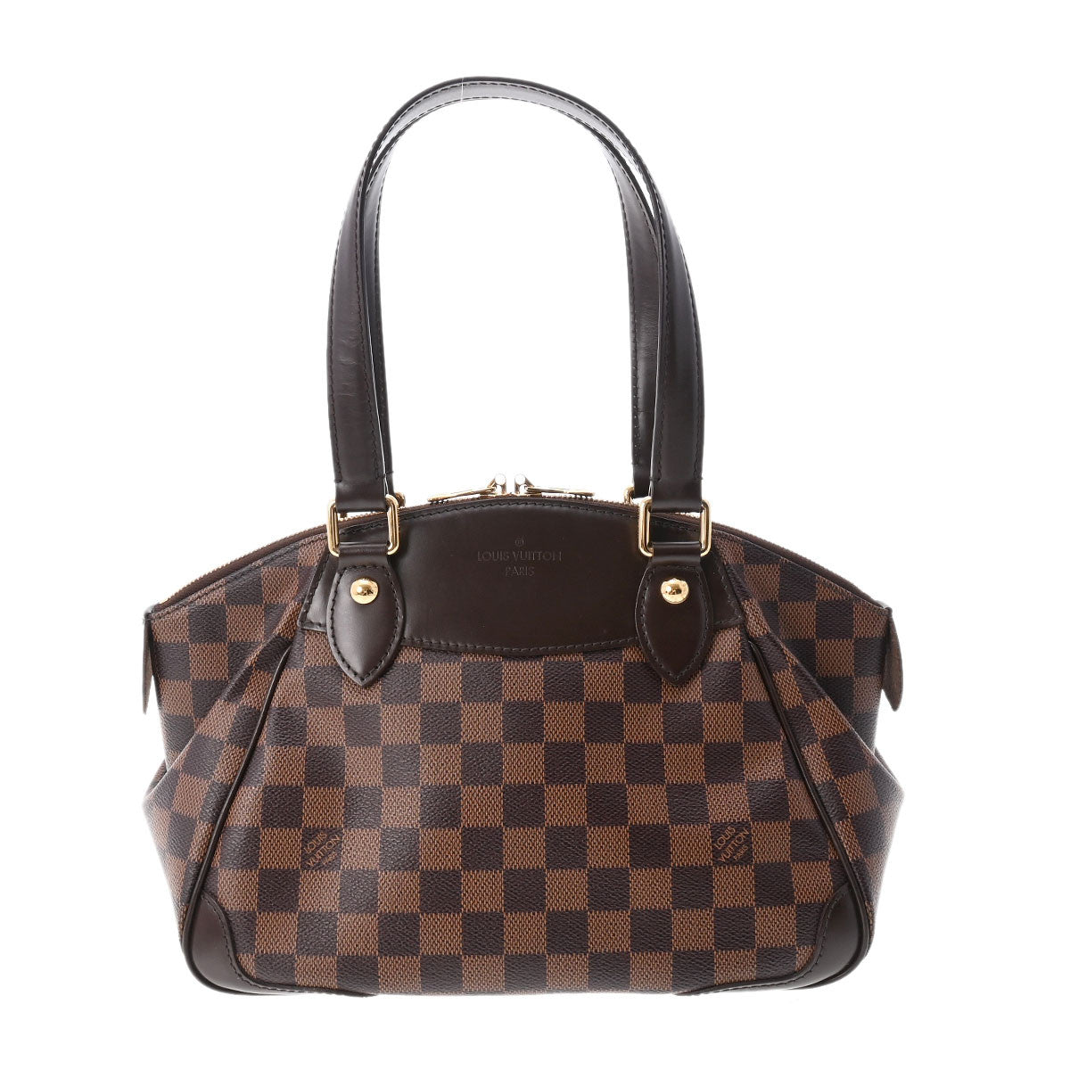 LOUIS VUITTON ルイヴィトン ダミエ ヴェローナ PM ブラウン N41117 レディース ダミエキャンバス ハンドバッグ ABランク 中古 