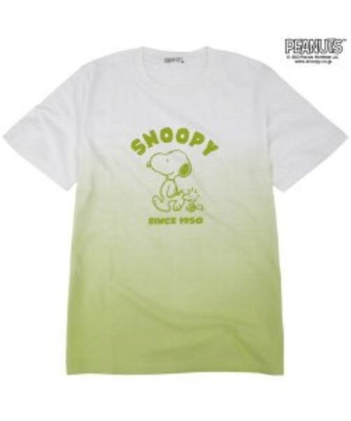 ピーナッツ/スヌーピー グラデーション 半袖 Tシャツ 春夏 PEANUTS