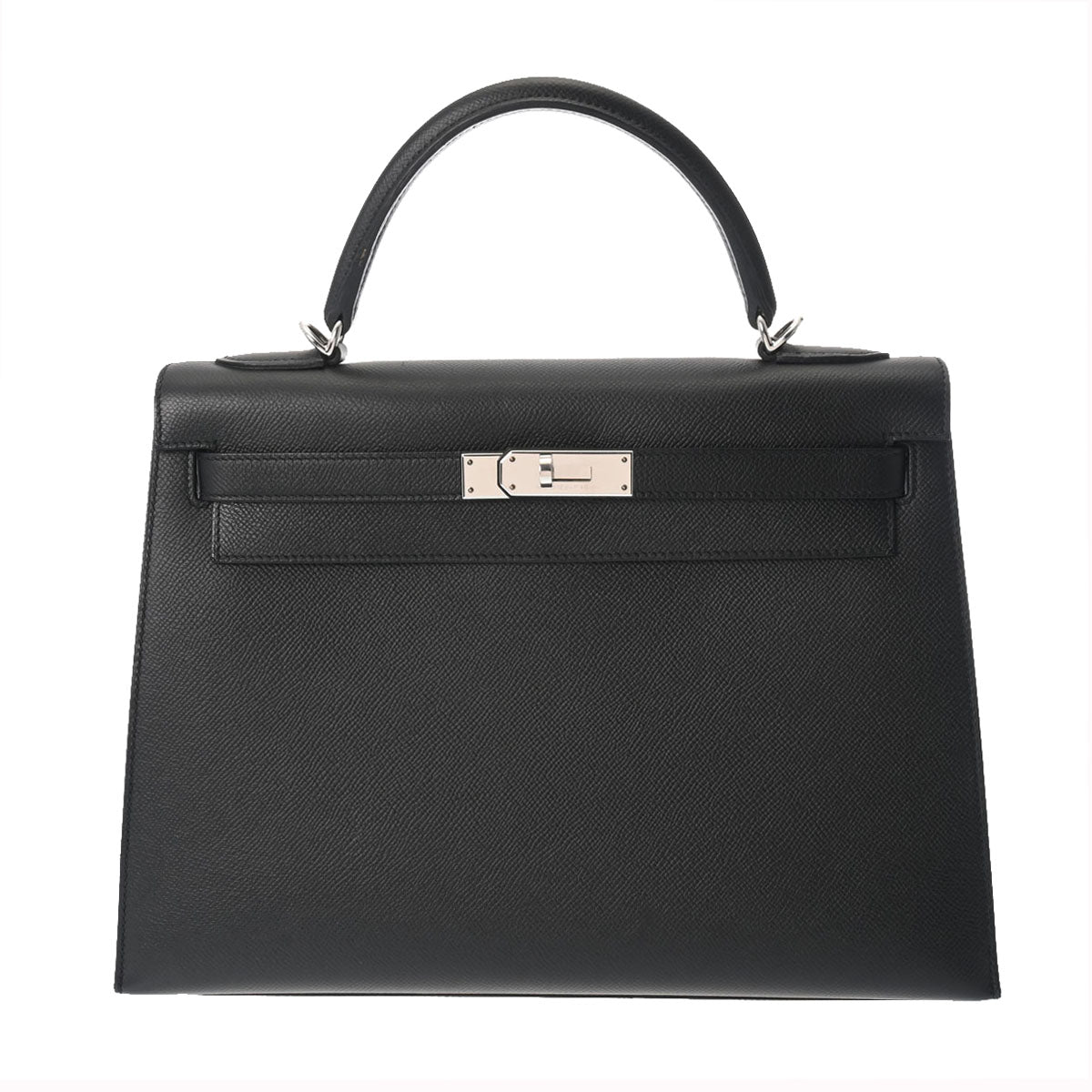 HERMES エルメス ケリー 32 外縫い 2WAY 黒 シルバー金具 - D刻印(2019年頃) レディース ヴォーエプソン ハンドバッグ ABランク 中古 