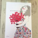 NO-4＊オリジナルメッセ-ジを入れませんか？＊＊大きいめサイズの飾る POST CARD