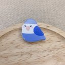 コザクラインコ　石塑粘土マグネット