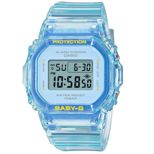 カシオ BGD-565SJ-2JF BABY-G 10気圧防水 LEDバックライト クリアカラーモデル