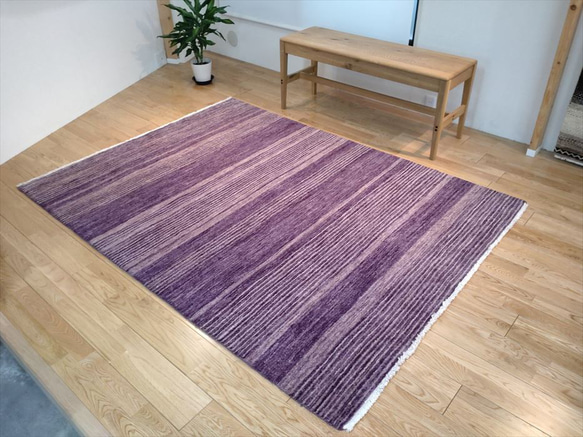 訳あり品４３％OFF】四季を楽しむオールシーズン手織りラグ　198x145cm