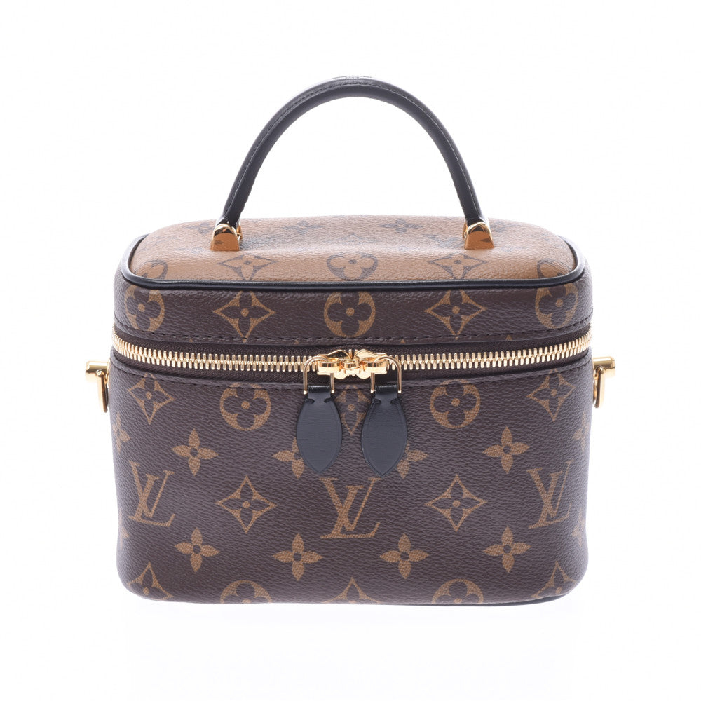 LOUIS VUITTON ルイヴィトン モノグラム リバース ヴァニティ NV PM 2WAYバッグ キャメル系/黒 M45165 レディース ハンドバッグ 新品 