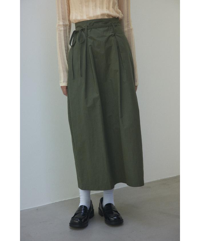 ブラックバイマウジー/2tuck cocoon skirt