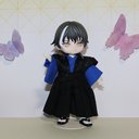 黒い裃　オビツ11、ねんどろいどどーるサイズ