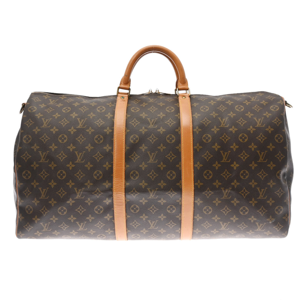 LOUIS VUITTON ルイヴィトン モノグラム キーポル バンドリエール 60 ブラウン M41412 ユニセックス モノグラムキャンバス ボストンバッグ Bランク 中古 