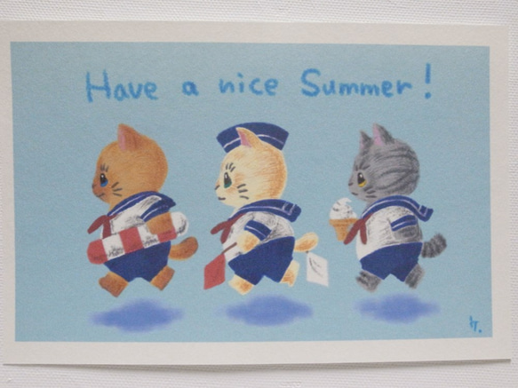 暑中見舞い　ポストカード「Have a nice summer!」