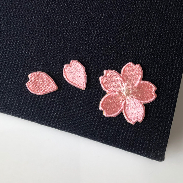 桜 花びらセット 刺繍シール ワッペン